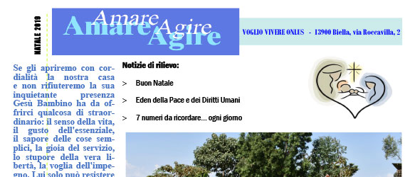 Notiziario Amare Agire Natale 2019